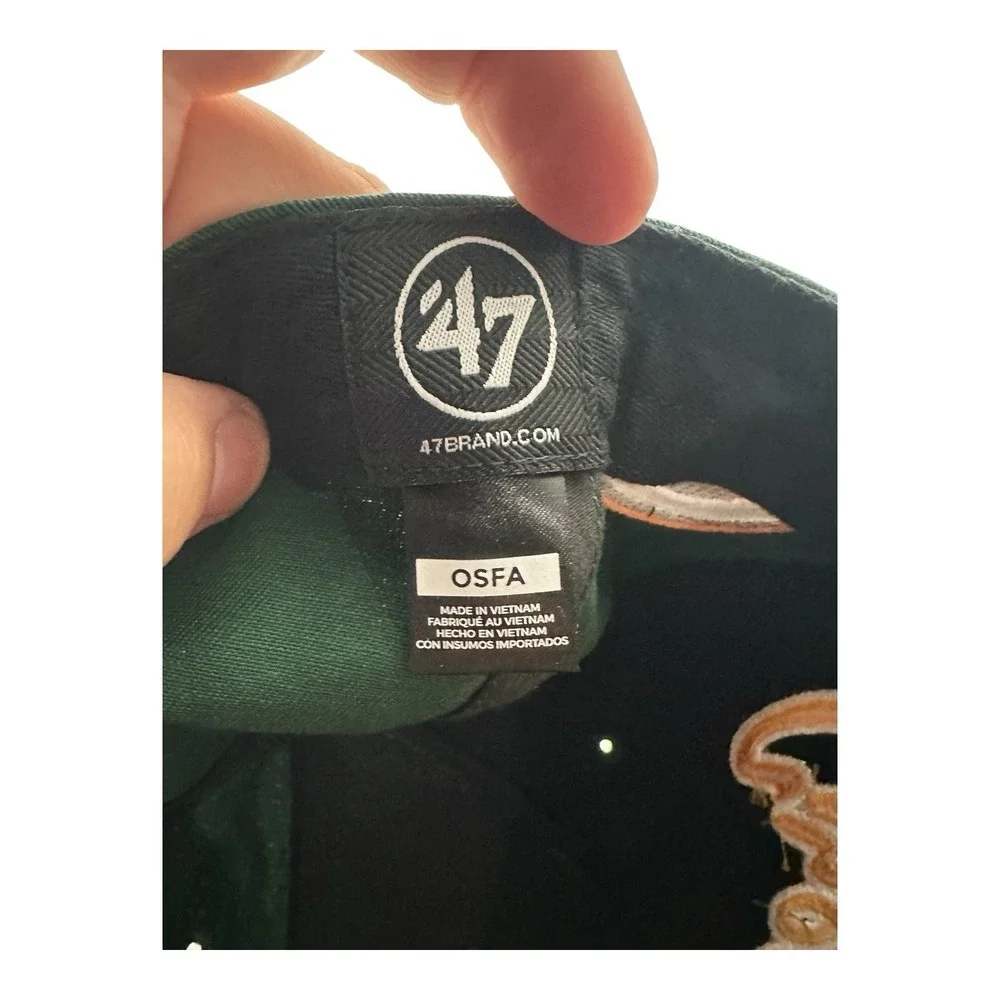 Green Bay Packers '47 Brand MVP DP NFL Overhand Script Snapback Hat Cap‎ New
